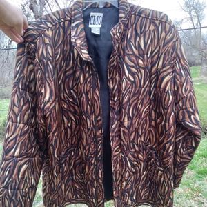 Vintage Silk Puffer Jacket by CLIO